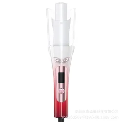 Automatic hair curling iron with ceramic ionic barrel smart anti-stuck auto rotating hair curling wand professional hair curler