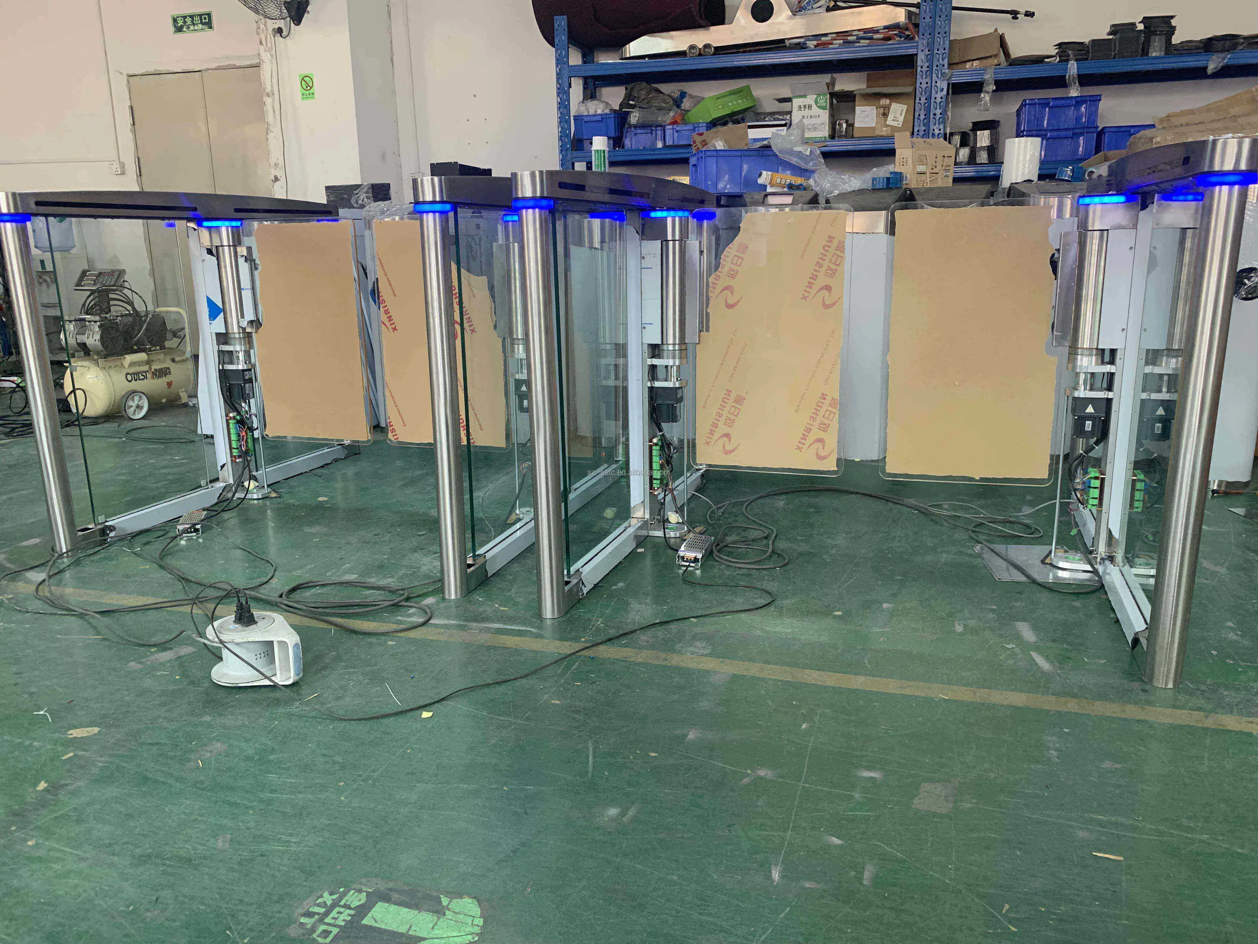 Pedestrian Access Control Gates Automatic Swing Barrier Security Swing Gates High Quality Access Control