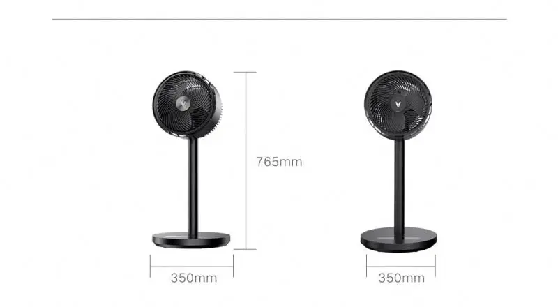 2022 Original Mi Xiaomi Youpin Mijia Viomi Negative Ion Wind Internet Air Circulation Fan