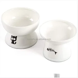 Custom Colorful   Ceramic Pet Dog Food Bowl For Dog Cat