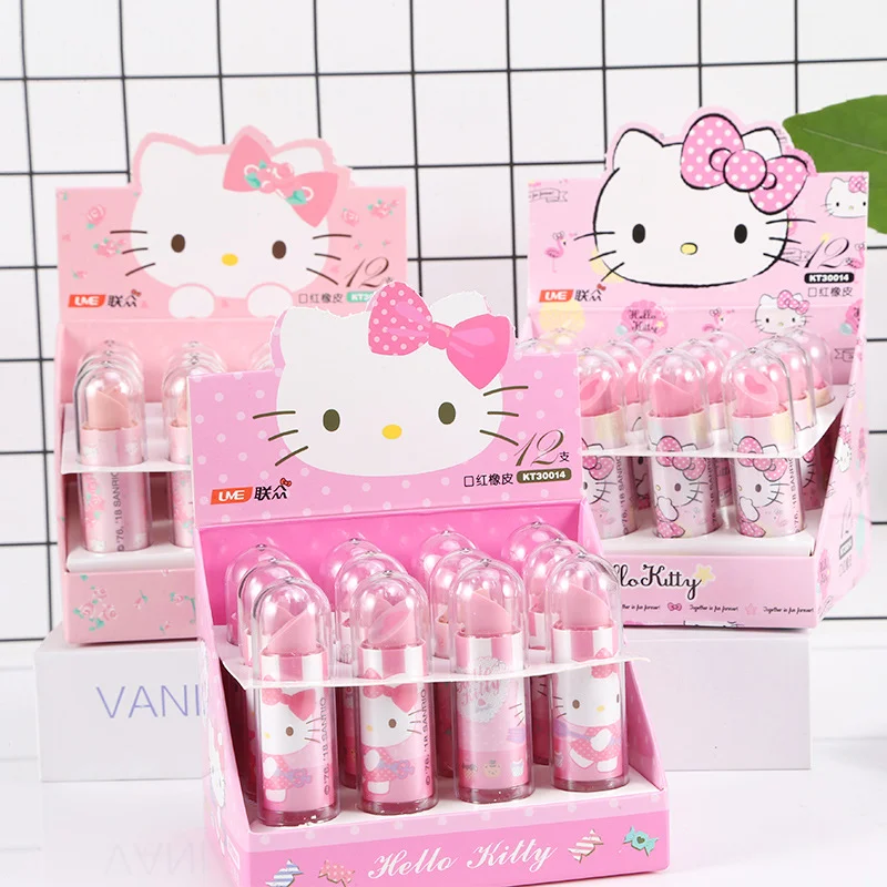 Topsthink Hello Kitty Lipstick Design Student Eraser Rubber Children Eraser Office School Supplies (1600613228625)