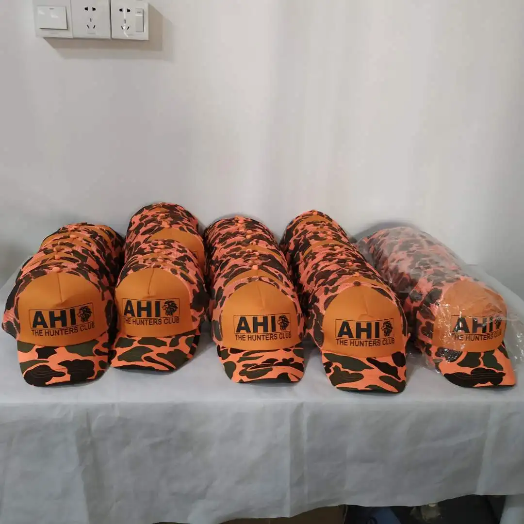 camo forest  trucker mesh back hat, activity tactical camouflage baseball cap