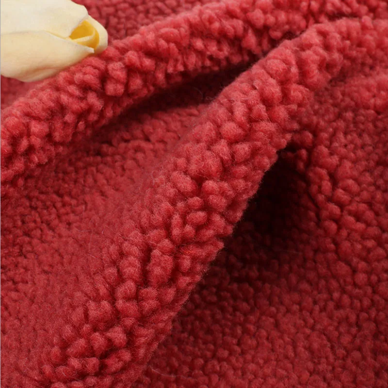 China Suppliers 100% Polyester Berber Fleece Fabric For Blanket Or Jacket Men Fake Sherpa Faux