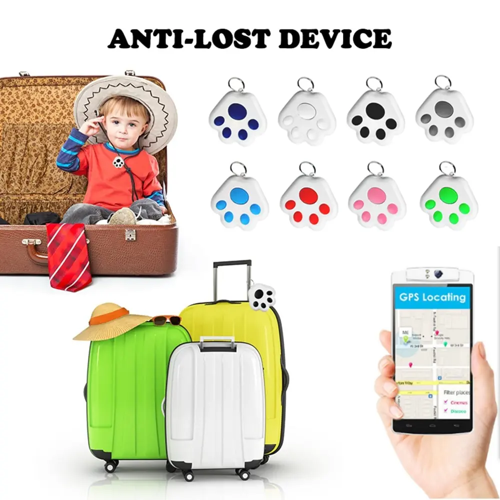 Dropshipping Mini Wireless Anti Lost Alarm Tracker Key Wallets Luggage Dog Cat Mobile Phone Tracking GPS Device Tracer