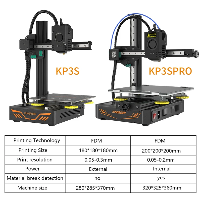 Kingroon KP3-PRO  DIY FDM 3D Printer High Precision Resume Printing Impresora 3D