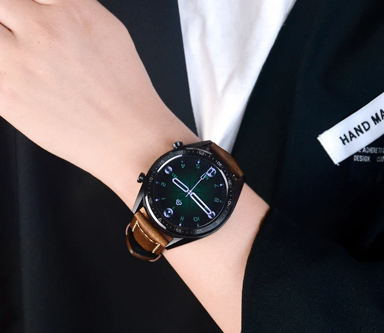 Newest Vintage Watch Strap Genuine Leather Italy Oil Wax Cowhide Leather Watchband  18 20 22 24mm Women Men for Smart Watch