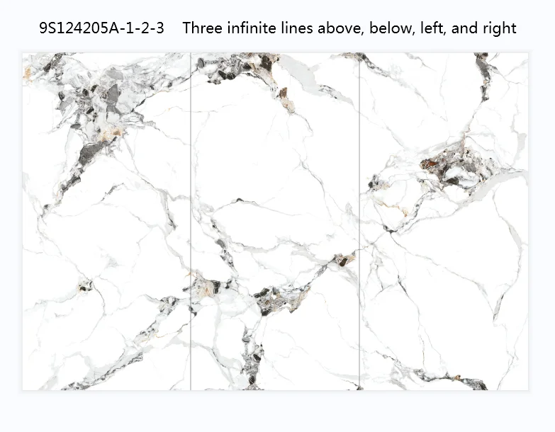 Platinum Color Scheme Marble Grain Ceramic Tile Porcelain Polished Glazed Marble Look Slab Tile porcelanato