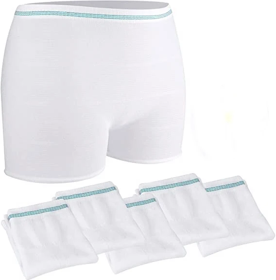 Сетчатое послеродовое нижнее белье C-Section одноразовые брюки для беременных после рождения Бесшовные дышащие трусики