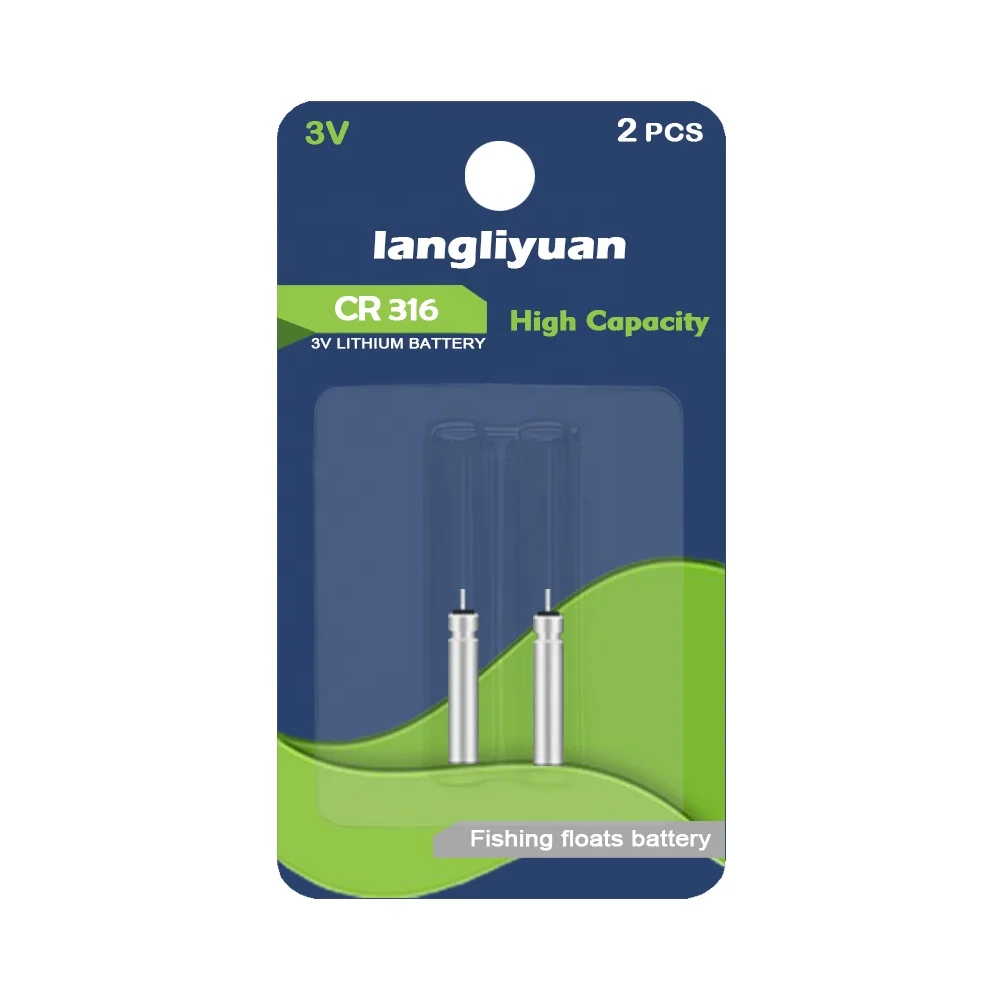 lithium 3v fishing float pin type cr316 battery manufacturer