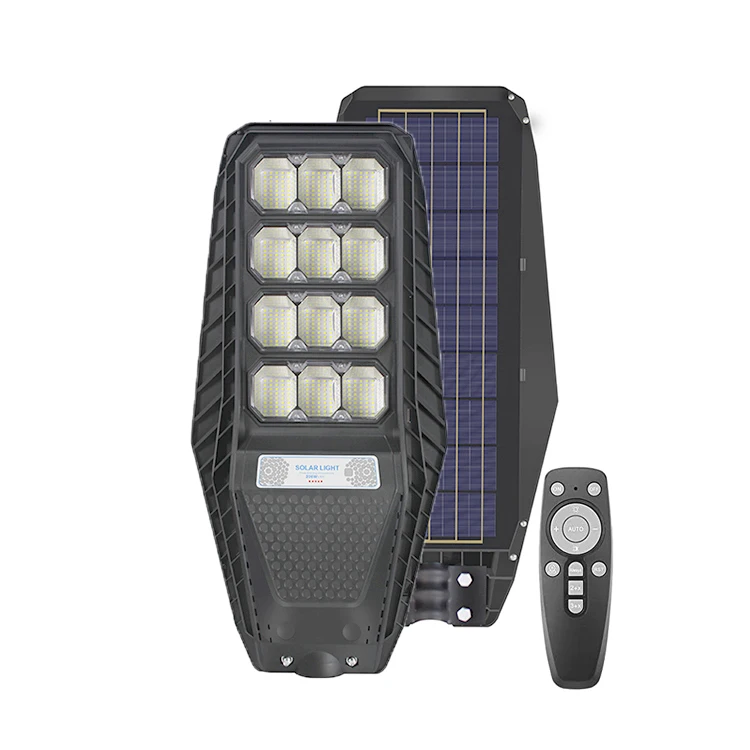 200W all in one integrated solar led street light outdoor Aluminum energy saving street light Microwave Remote Control sensor