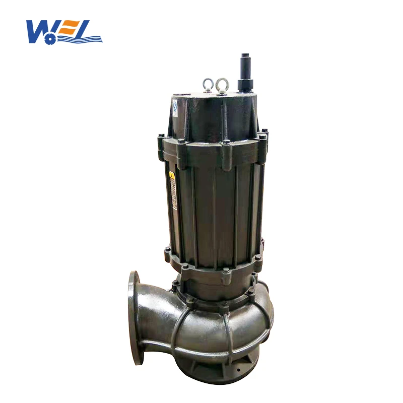 Big flow wastewater sewer drainage water pump cast iron wq submersible sewage pump for sale