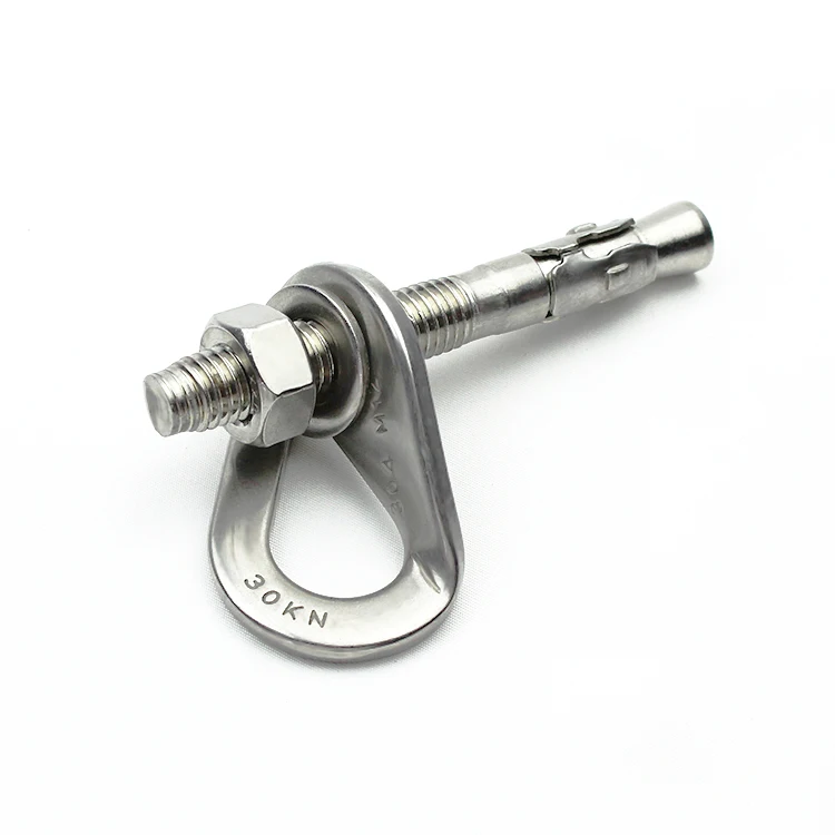 30Kn 304 Stainless Steel Rock Climbing Anchor With Expansion Bolt Length 100mm
