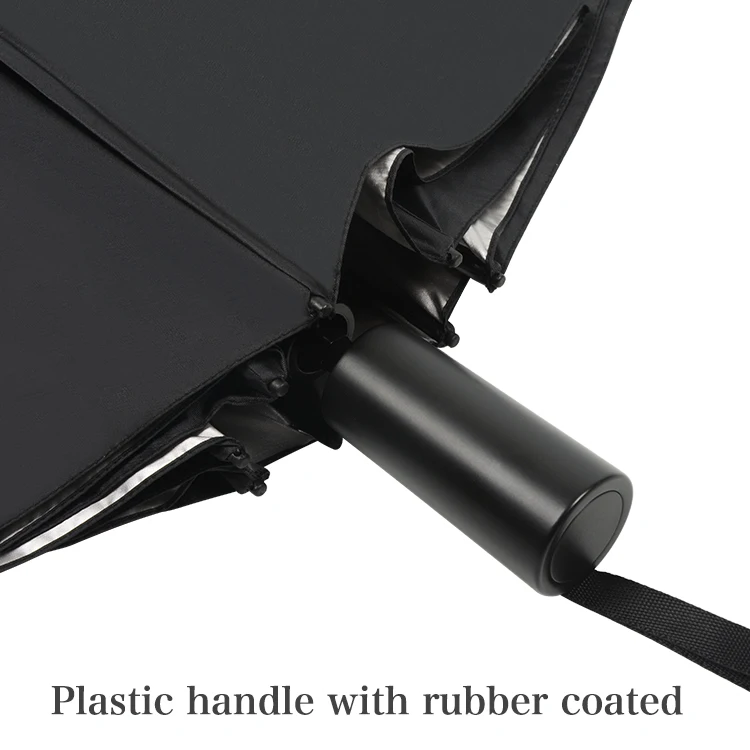 Manufacturer Wholesale Portable Custom Rain Uv Protection Automatic Three 3 Fold Foldable Folding Led Light Umbrellas With Logo