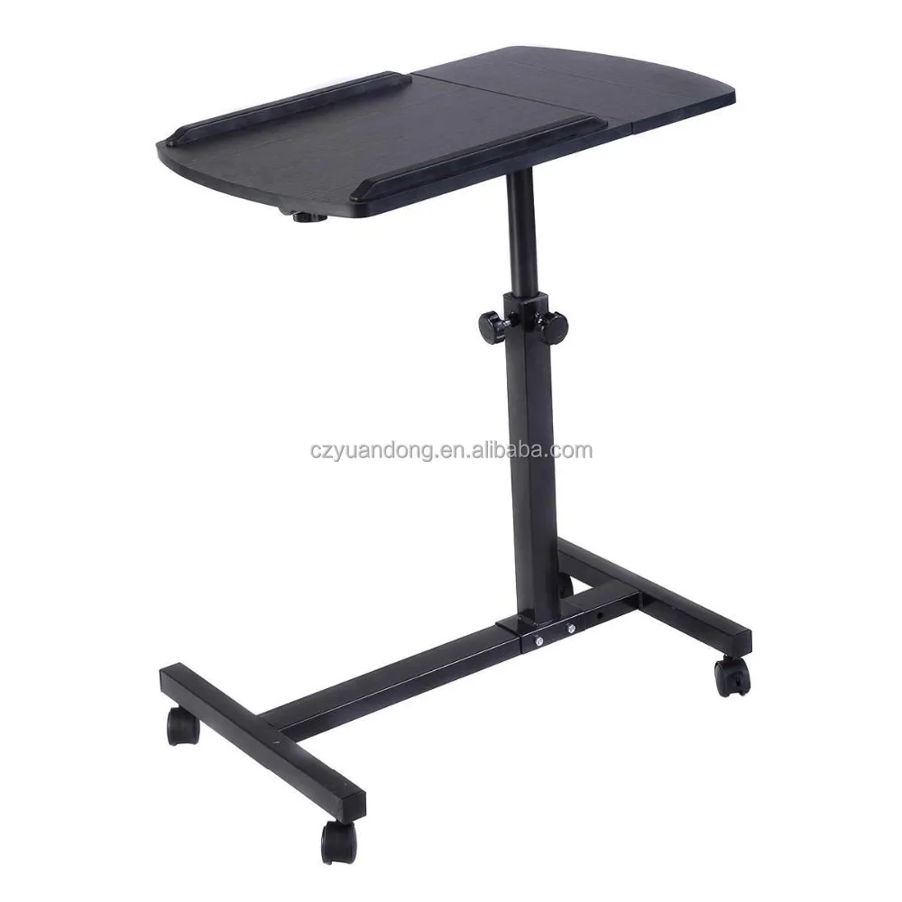 Kids Small Moveable 2021 New 70cm Multi-Purpose Height Adjustable Portable Langfang Laptop Table With Wheels Portable Adjustable