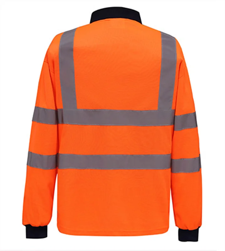 WEJUMP High Visibility polo workwear safety reflective working traffic jacket Construction Security safety clothing