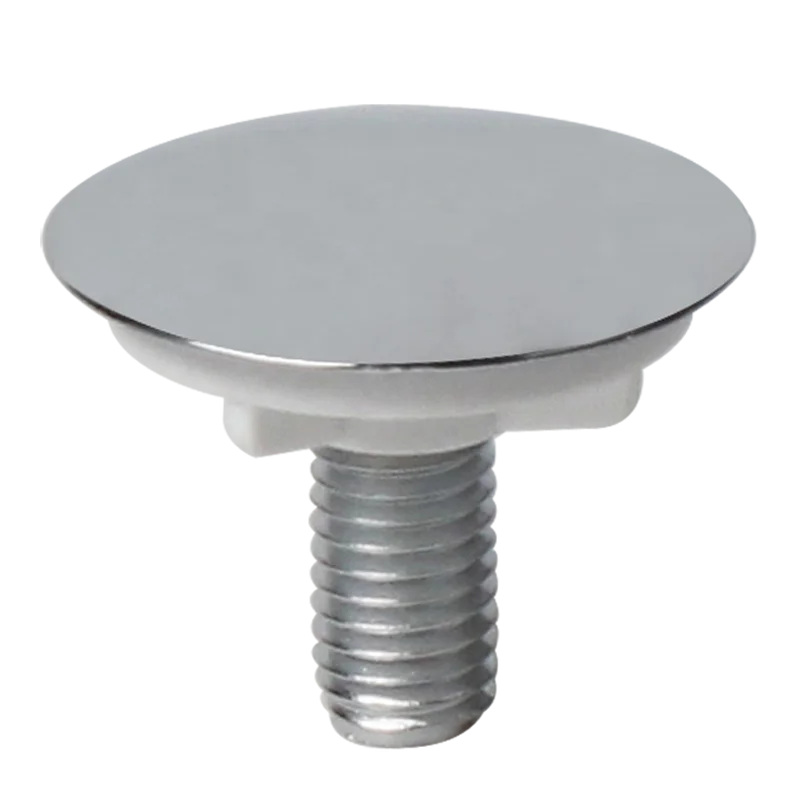 sink basin and bath tap hole chrome stopper with locking back nut; sink & basin tap cover; sink tap hole blanking plug stopper