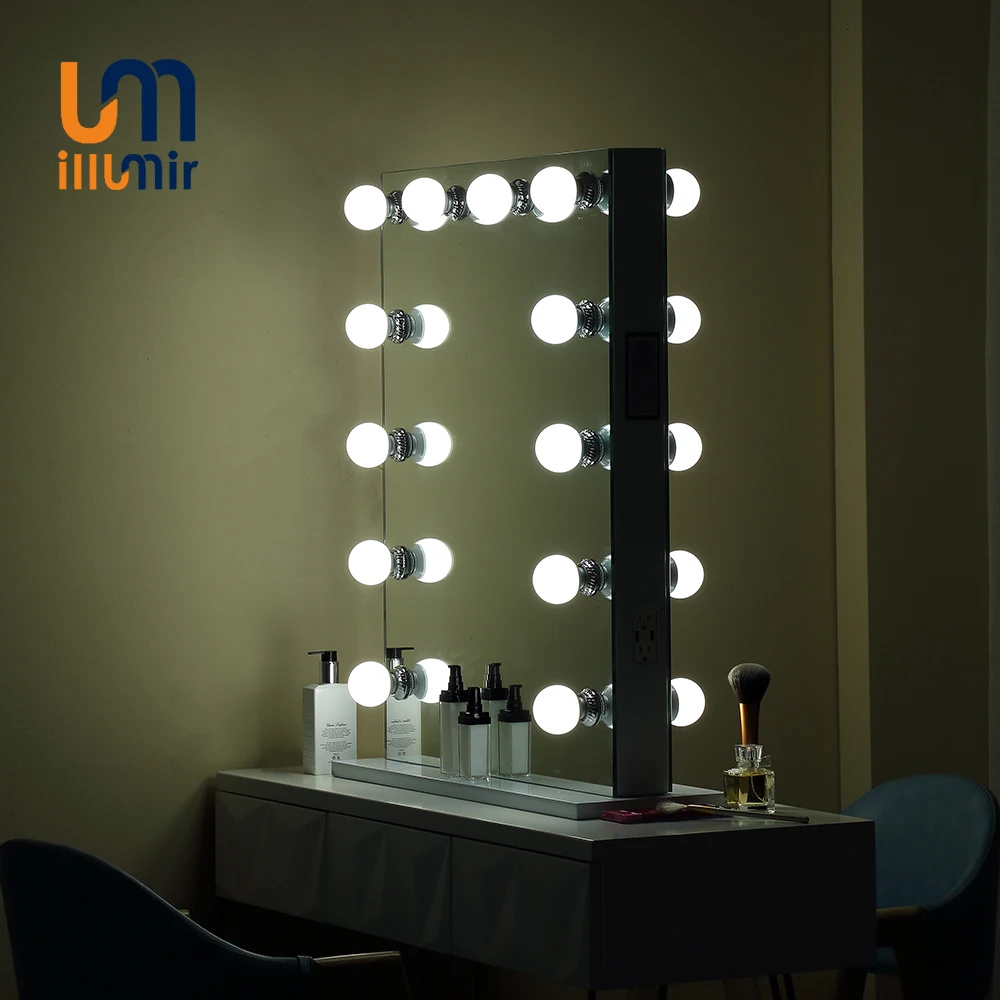 ILLUMIR CE Hollywood Makeup Vanity Mirror Led With Light Bulbs  For Barber Shop Beauty Salon Station