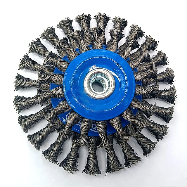 Blue Cup Brush Crimped Wire Wheel Brush S SATC Durable Stainless Steel Polishing Steel Wire Brush Polisher High Quality 3pcs Set