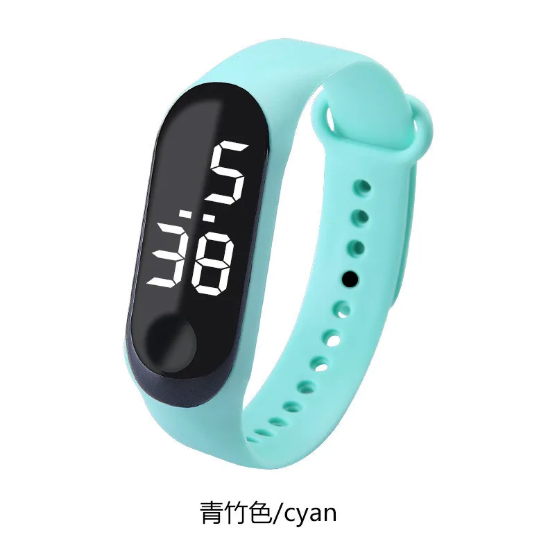 Unisex 50M Waterproof for Swimming Wholesale Touch Custom Soft Comfortable LED Silicone Digital Watch for Boys and Girls