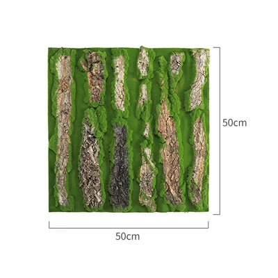 Chinese factory sale Real Dried Pine Tree Bark With Artificial Moss For Indoor Water Pipe Pillar Wrap