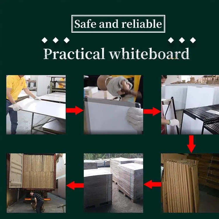 Aluminum frame flip charts whiteboard tripod adjustable height write board for home office supplier