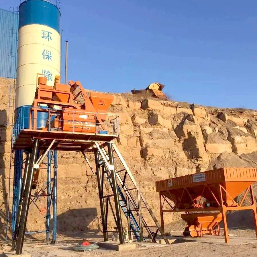 High efficiency Hzs35 Elba Italian Mini Integrited Concrete Batching Plant For Sale