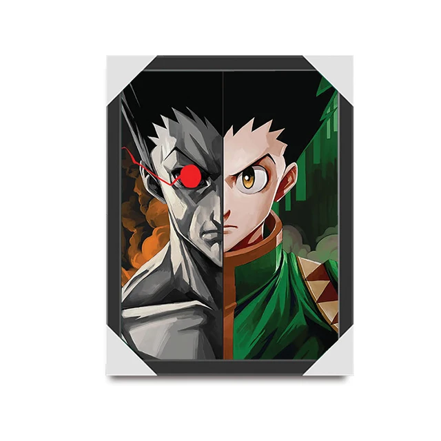  3D светящаяся печать аниме плакат Hunter x с тройным переходом картины Flip настенные художественные принты Настенный