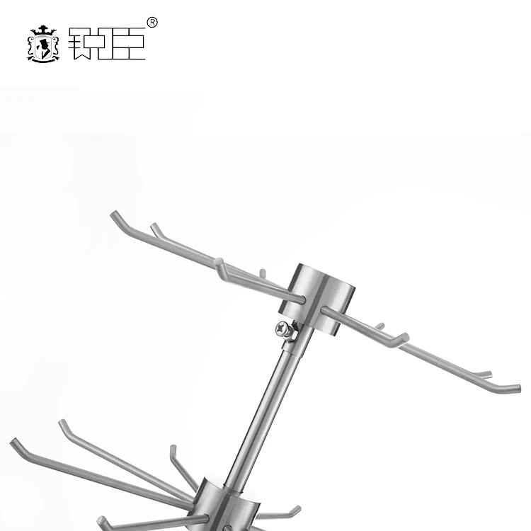 Metal 2 Tier Rotating Jewelry Display Stand Rotatable Counter Top Jewelry Stands For Bracelet Necklace Hairband Holder Stand