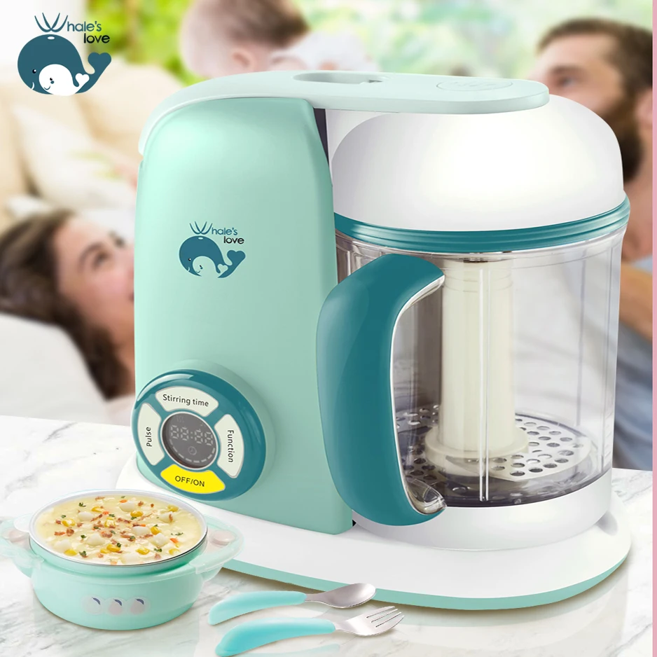 Household electric multifunction digital steamer mixer cooker baby food processor blender