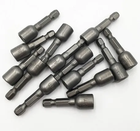 Wind batch sleeve pneumatic sleeve head strong magnetic inner and outer hexagonal drill screwdriver batch head