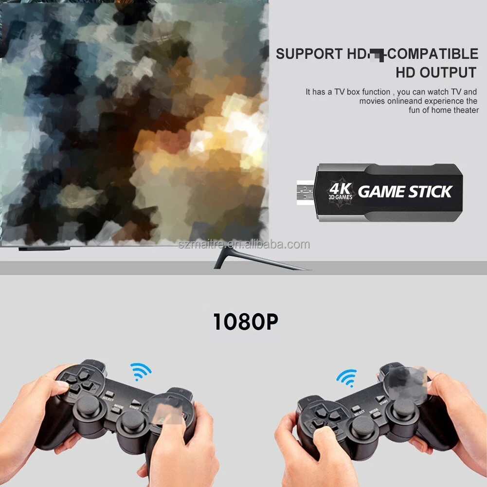 X2/Gd10 Portable Game Stick 4K Video Game Console 32G/64G/128G 40000 Handheld Classic Video Game Consoles