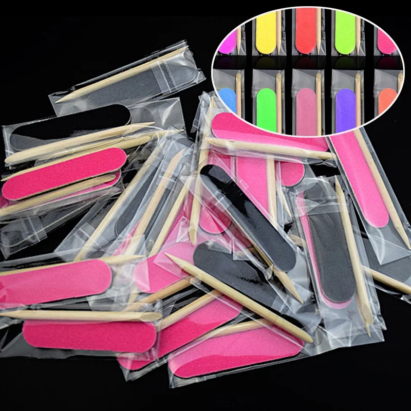 
Wood Nail File With Wooden Stick Manicure Mini Set Nail File Manicure Pedicure Set 