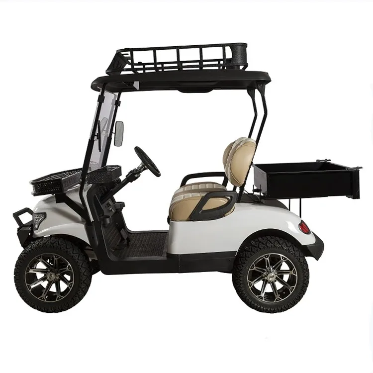 Battery powered electric golf cart for sale with 4 or 6 seater design