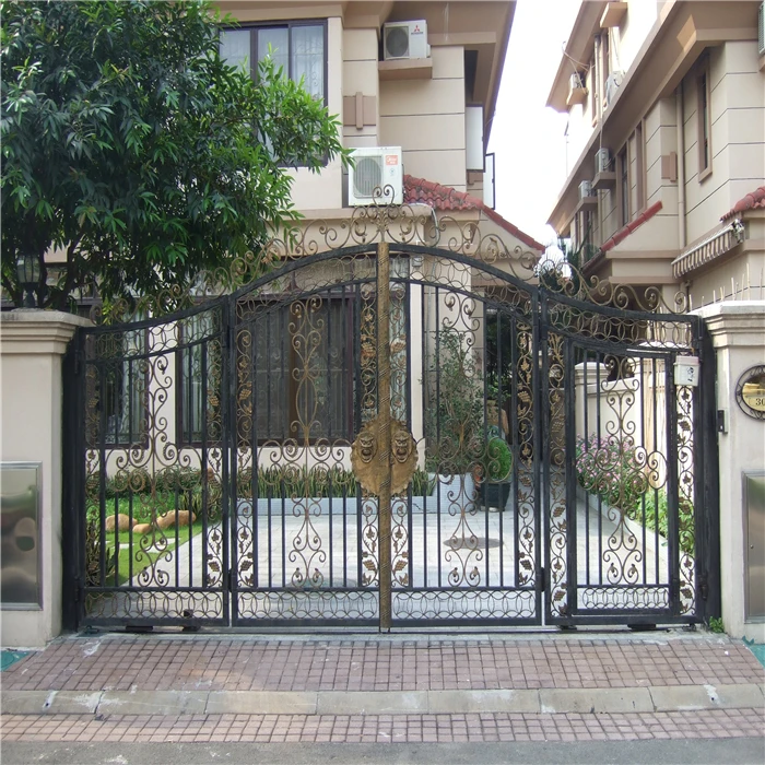 Steel sliding gate supplier driveway gate pictures of wrought iron gates