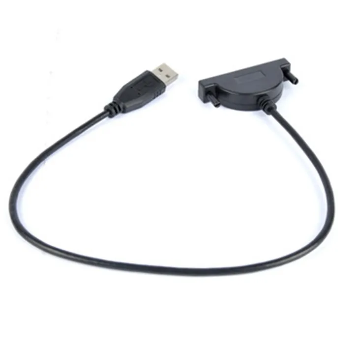 Hot Selling High Speed Black Data 2.5 Inch SSD HDD Hard Disk SATA to USB Cable SATA 7+6Pin USB 2.0 Sata Cable