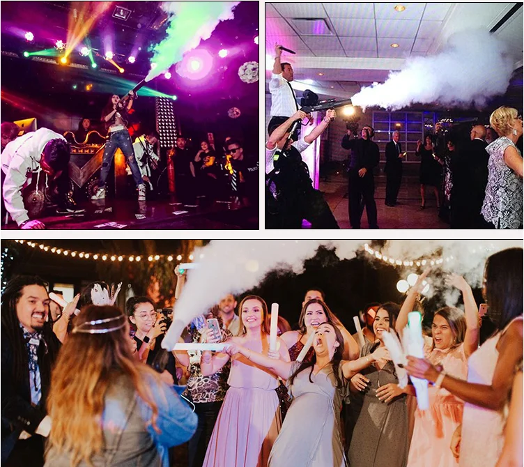 Stage Smoke Effects LED CO2 Confetti Machine Disco Wedding Color Paper Carbon Jet Spray Machine Professional Stage LightingYS-08