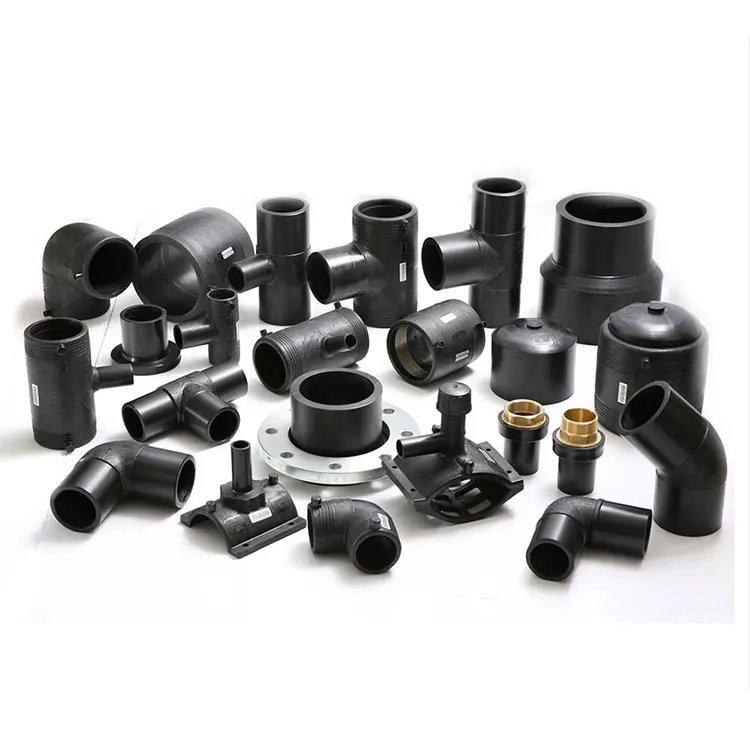 hdpe fittings cross pipe tee joints for pipe connection