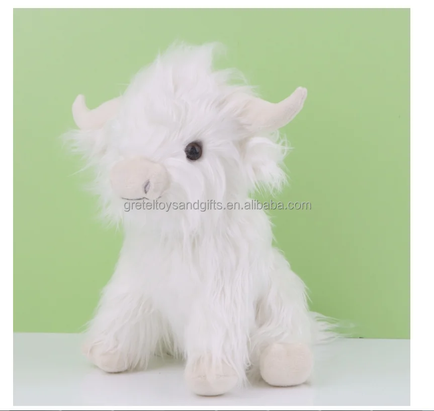 Manufacturer Custom Sensory Stuffed Animal Highland Cow Weighted Plush Toy For Kids Anxiety
