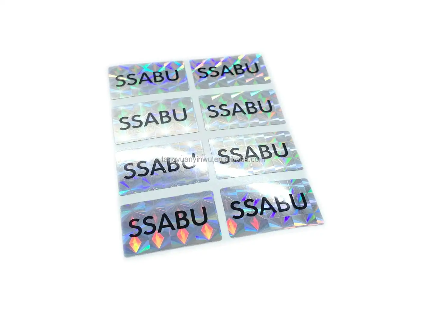 Serial number QR code Security 3d Holographic Logo Label Custom Laser Hologram Sticker