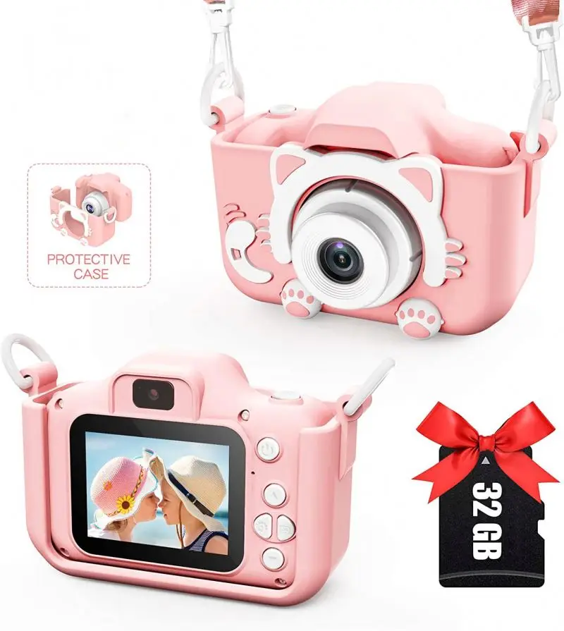 Kids Camera Mini HD Screen 1080P Projection Video Camera Toys Children Baby Gifts Birthday Digital Kids Camera For Kids