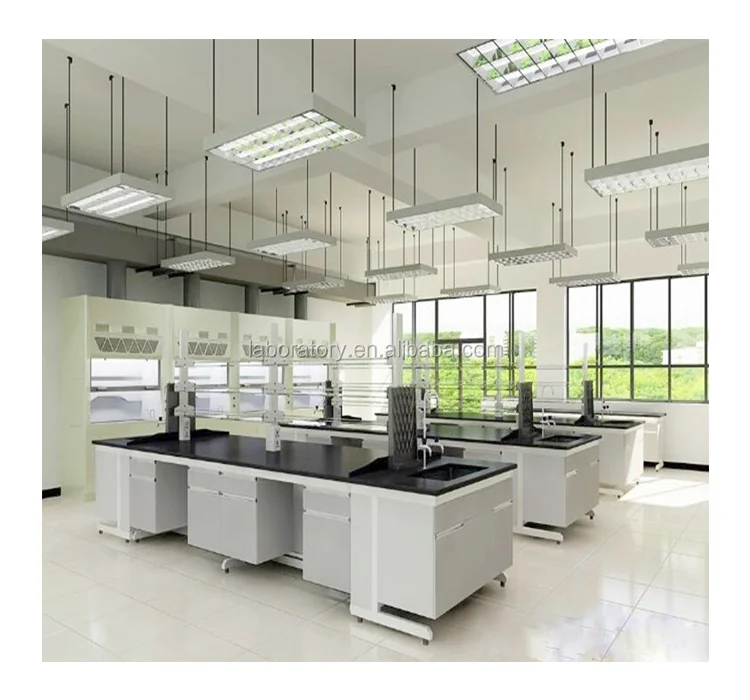 Laboratory furniture wall bench steel cabinet with epoxy powder coated