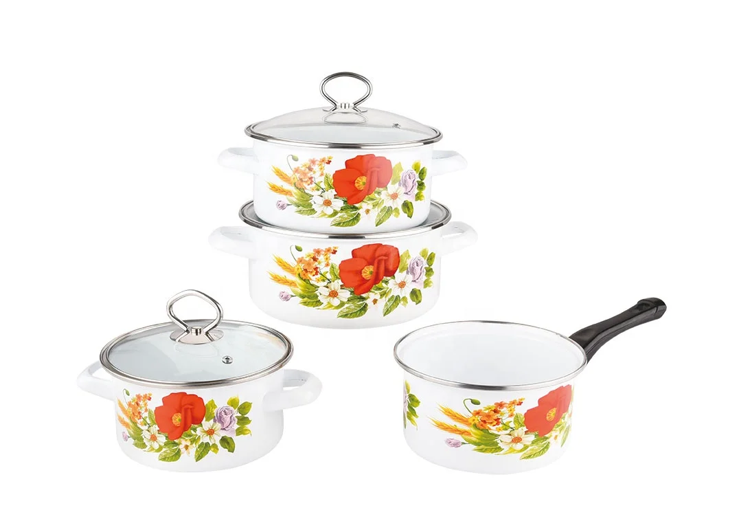 Steel Enamel Sauce Pan 0.8L, 1.2L, 1.5L series ZXN