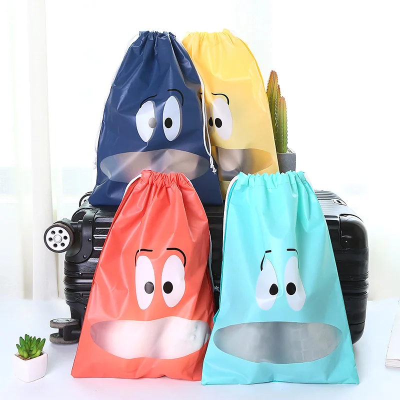 Wholesale Waterproof Custom Promotional Cheap Non-Woven Fabrics Drawstring Shoe Bag