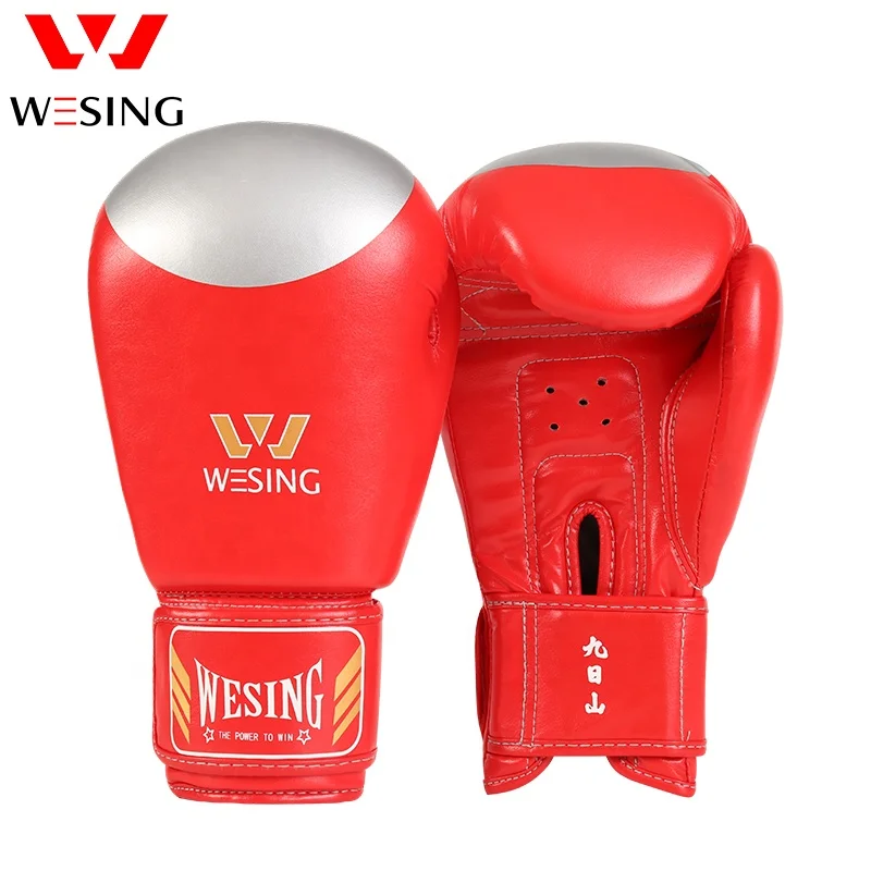 Wesing Custom Logo Guantes De Boxeo Orginal Wesing Durable Quality Types Contest Boxing Gloves