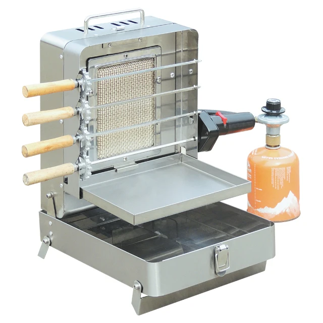 Commercial Professional Custom Gas Doner Kebab Making Machine Shawarma Gas Kebab Machine