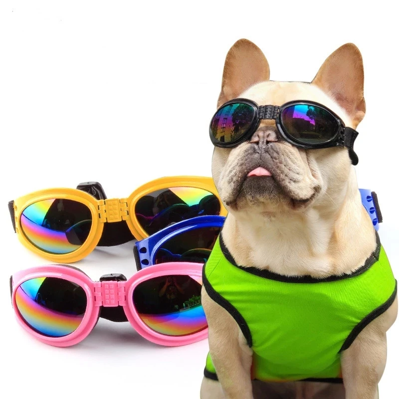 2022 new trend Colorful  Foldable  Dog UV Protection Pet Sunglasses Dog Cat Accessories