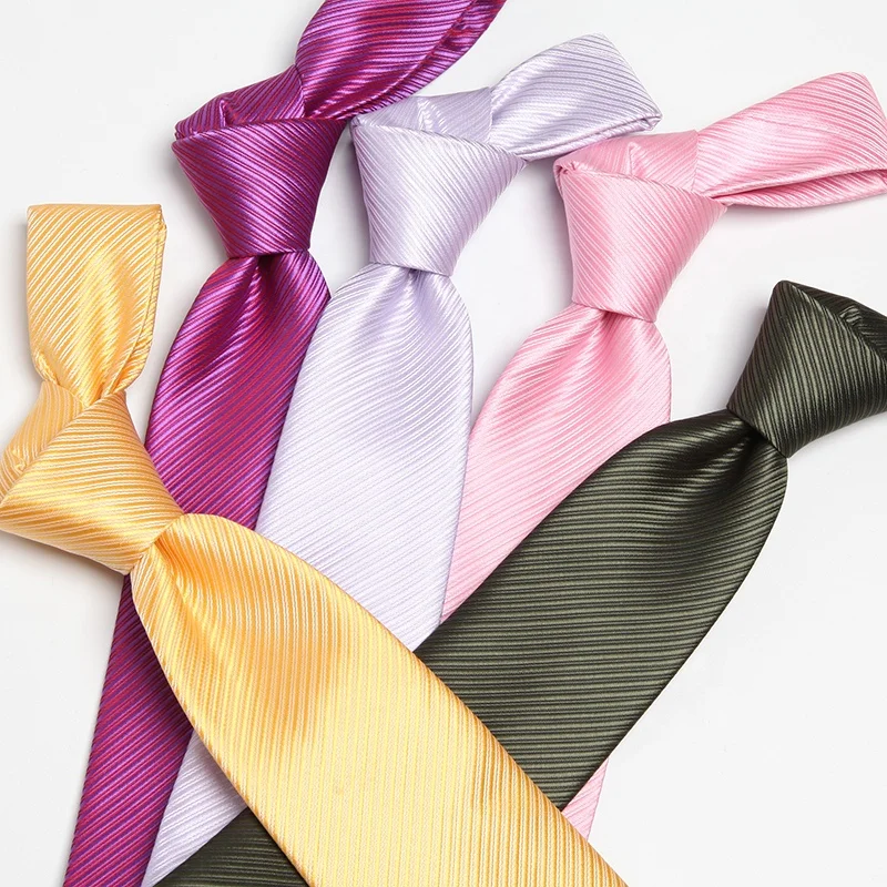 20 colors stock vintage mans ascot mens solid neck tie stripe solid promotional neckties for mens wedding