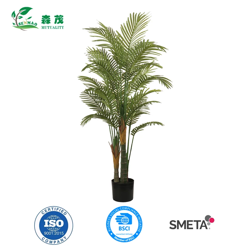 2022 Wholesale foxtail palm tree for home garden suppliers decor for outdoor indoor artificial palm tree