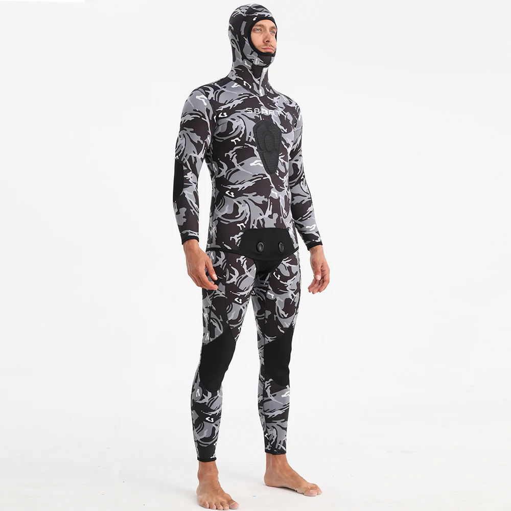 SBART High Quality Traje De Buceo Freediving Suit Neoprene Warm Spearfishing Wetsuit Snorkeling Swim Wear 3/5mm Camo Wet Suit