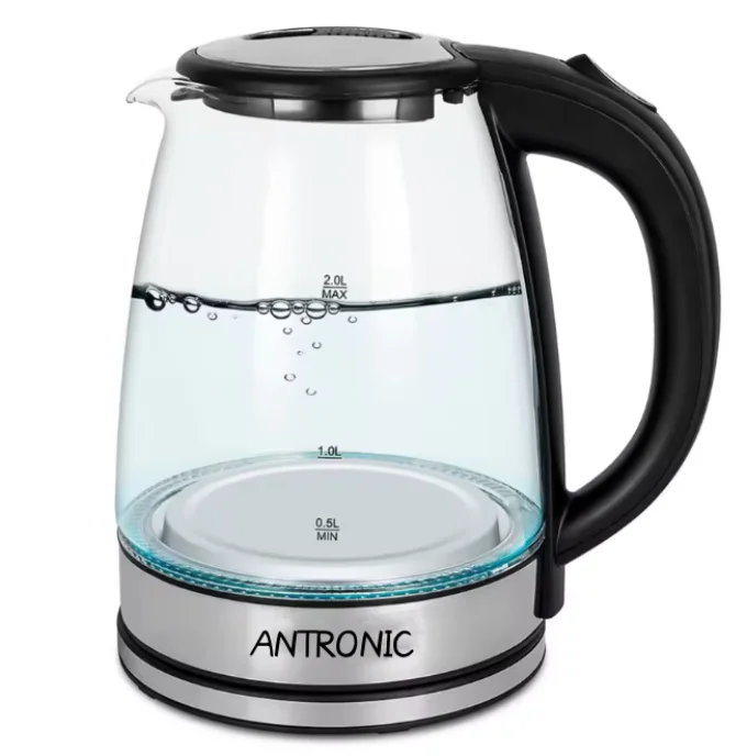 High Quality Large Capacity Classic Glass Kettle Pots 1.7Liter Electric Water Kettle With Led Light